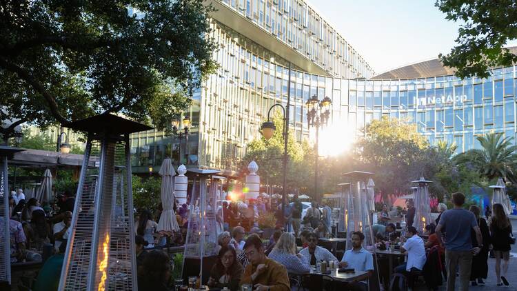 Shop and linger at Santana Row