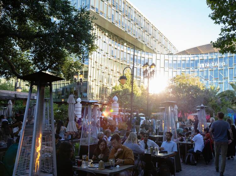 Shop and linger at Santana Row