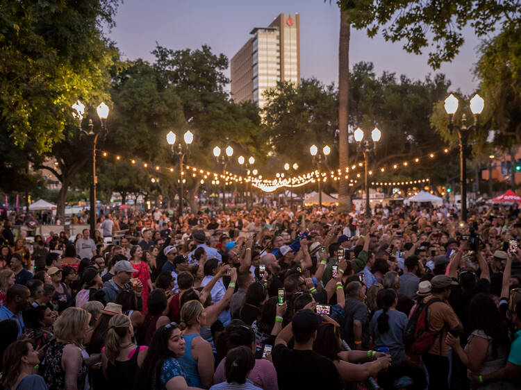 Celebrate the seasons at the Plaza de César Chávez