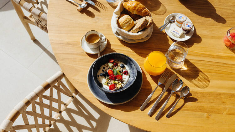 The breakfast at Paradisus Melia Gran Canaria