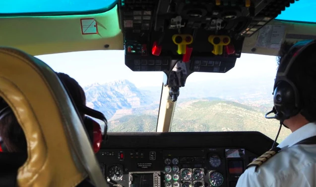 aladinia, montserrat, helicopter