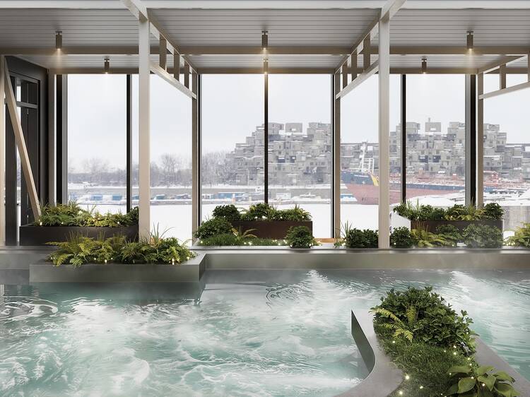 Montreal’s iconic floating spa is expanding this winter with a second boat and massive sauna