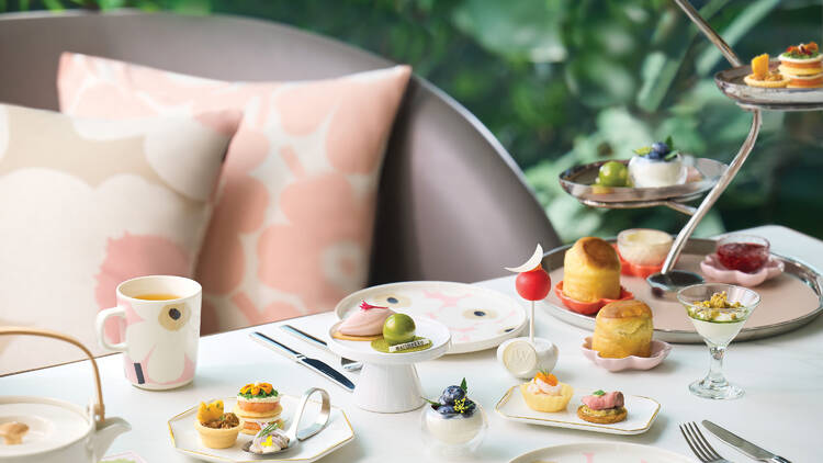 JW Marriott Hotel Hong Kong x Marimekko ‘Blossoming Bliss’ Afternoon Tea Set 
