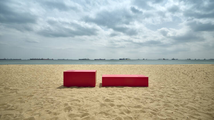 Take a seat on a piece of the National Gallery across Singapore