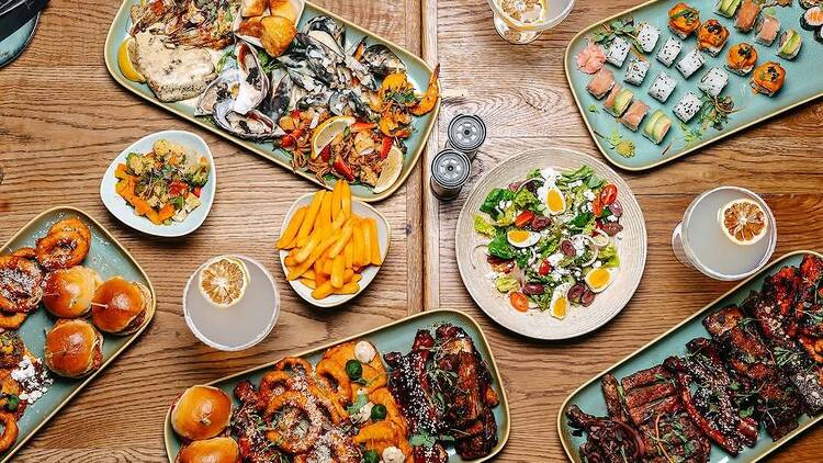 Tempo Luxury Restaurant platter 