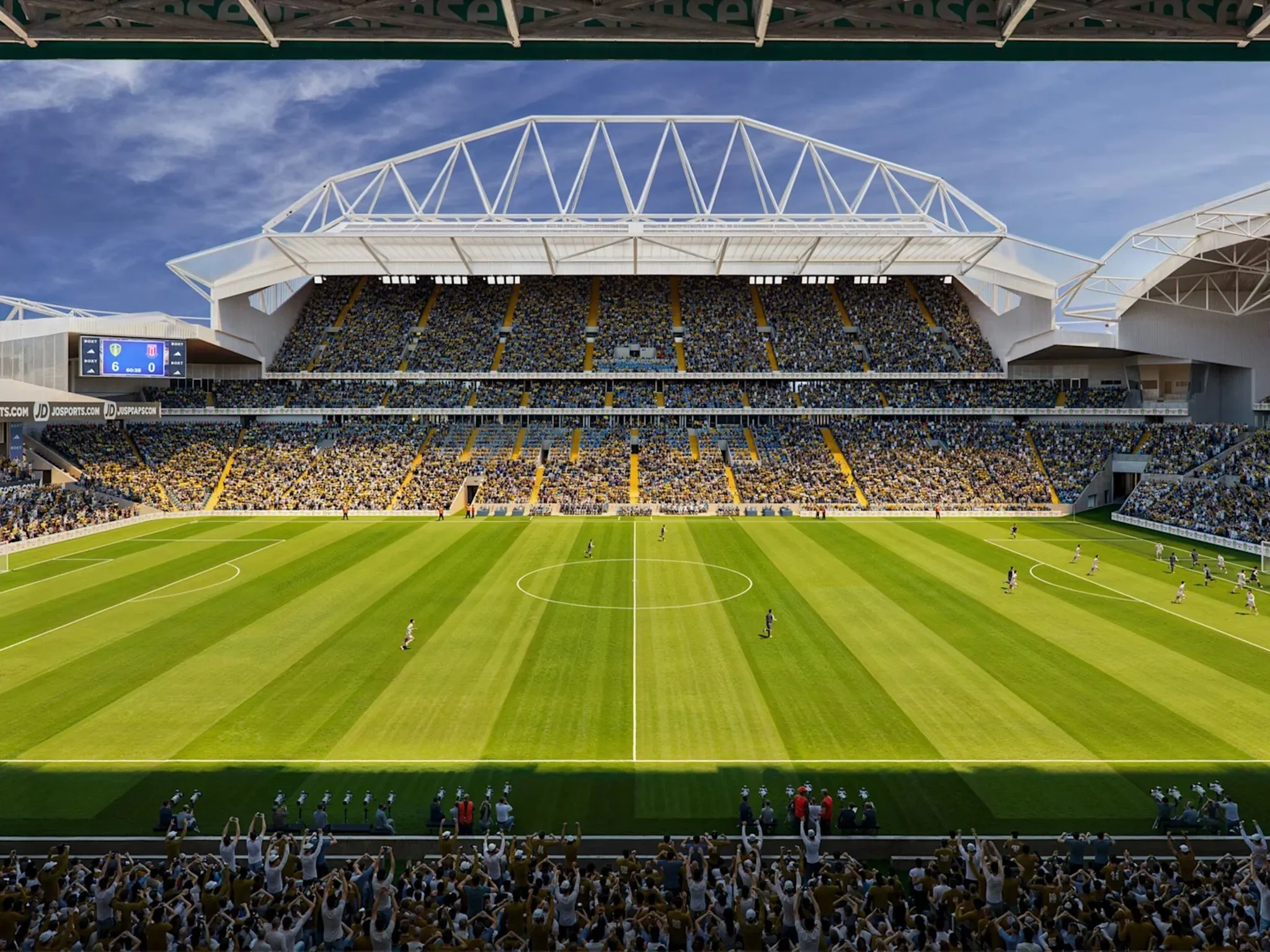 Redevelopment plans for Leeds United stadium Elland Road