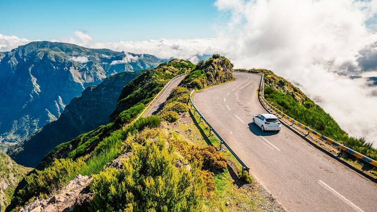 View from Lombo do Mouro road viewpoint near Sao Vicente, Madeira Island, Portugal