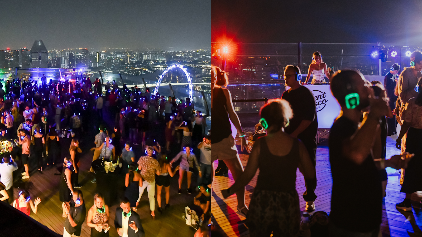 Southeast Asia’s largest monthly Silent Disco takes place atop Marina Bay Sands