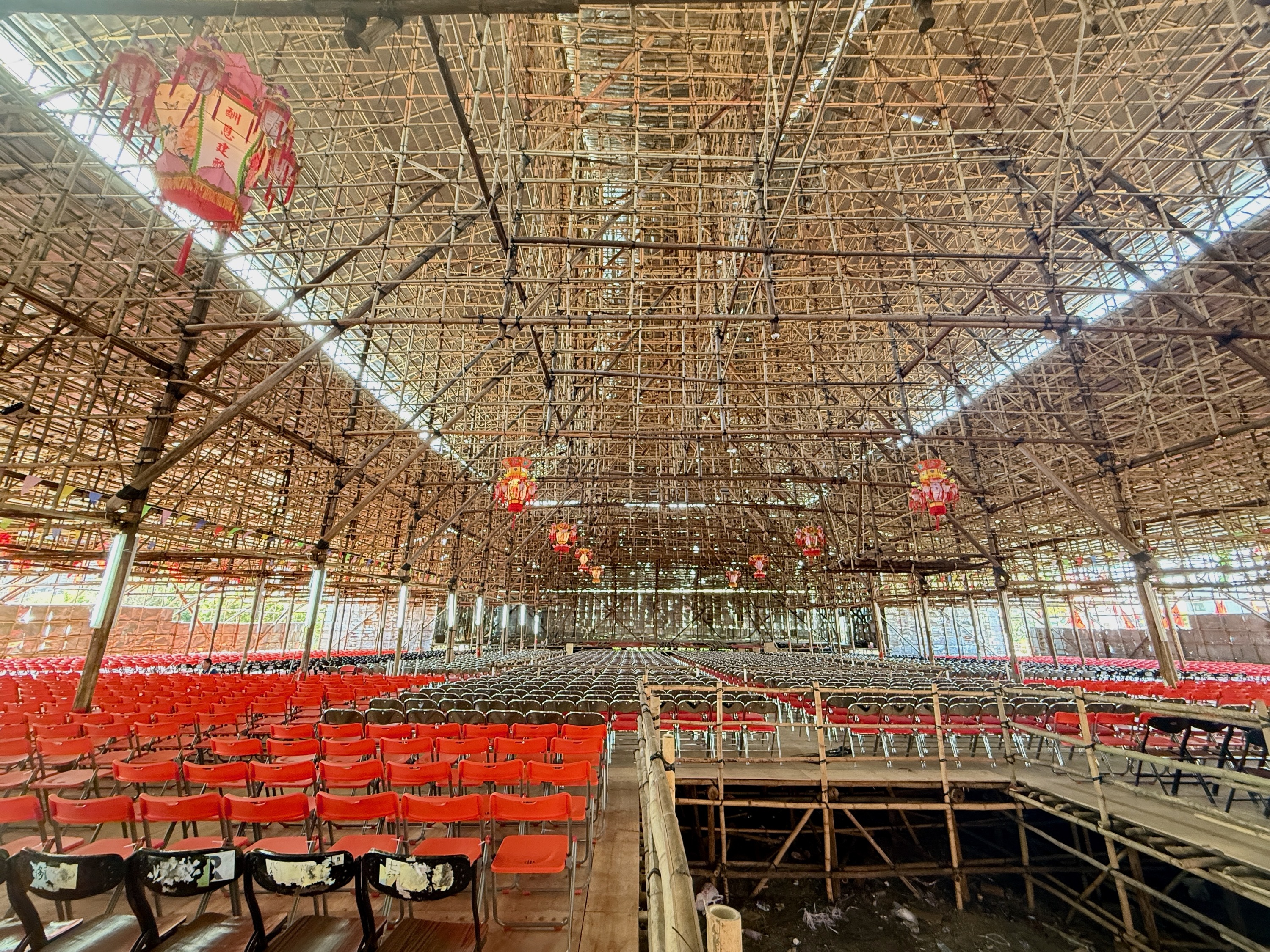 30,000 poles, zero blueprints: How Hong Kong’s Master Lai built the world’s largest bamboo altar