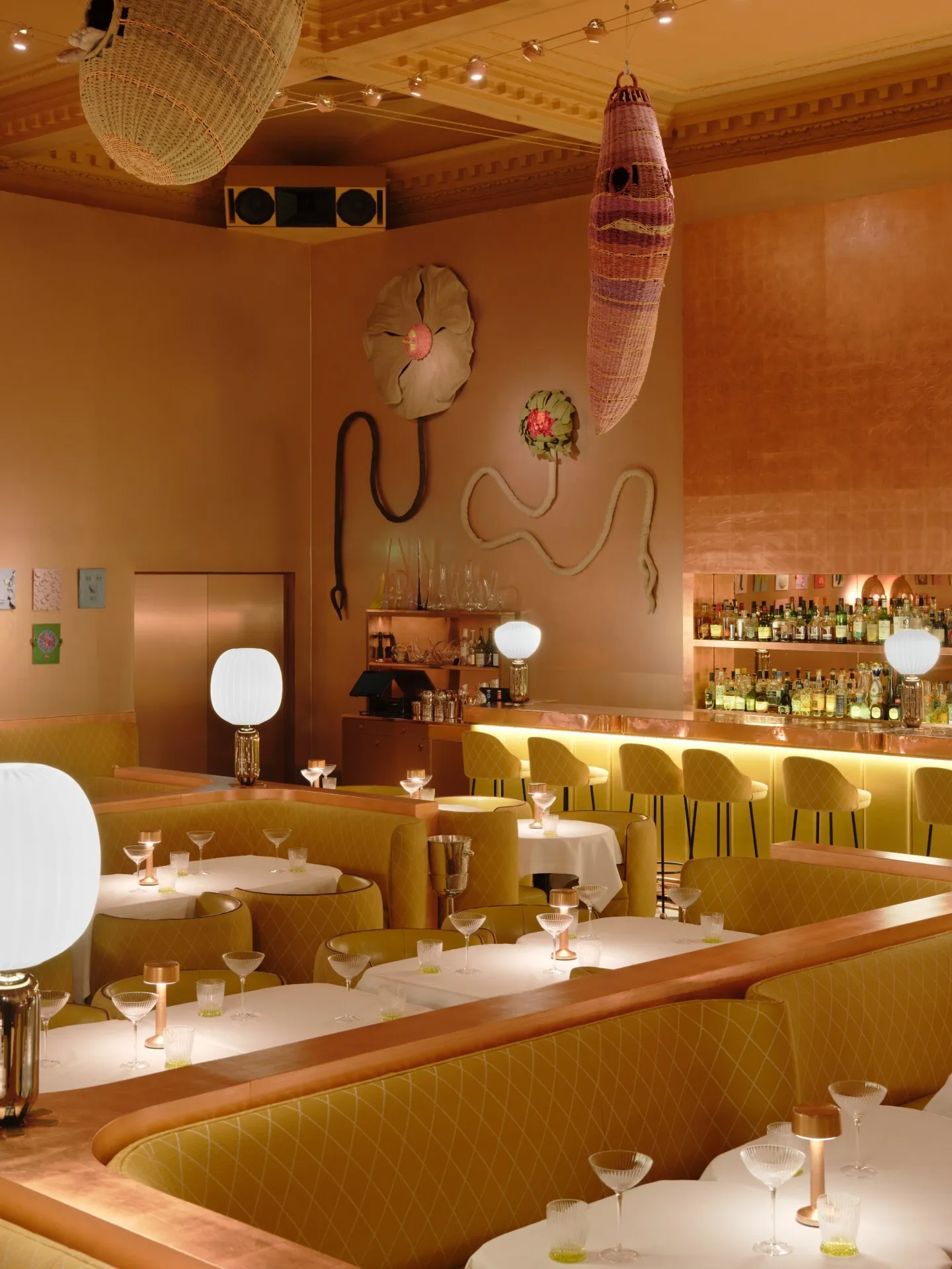 Jonathan Baldock&rsquo;s cocoons and flower sculptures at Sketch