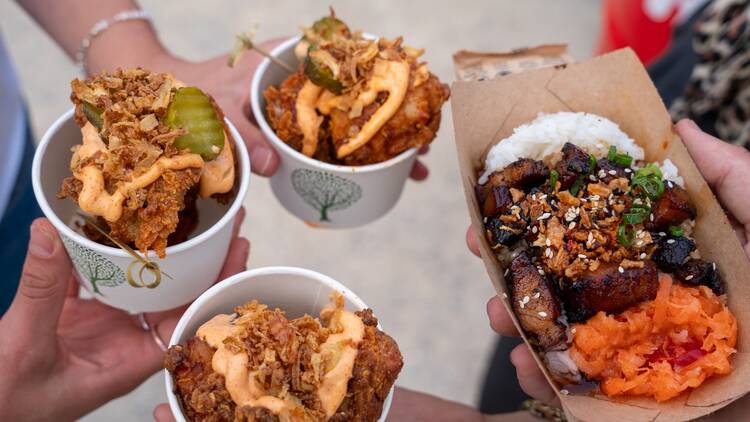 Street food at Market Place St Paul's Street food at Market Place St Paul's