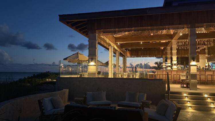 Beachfront restaurant at Salterra Resort and Spa 