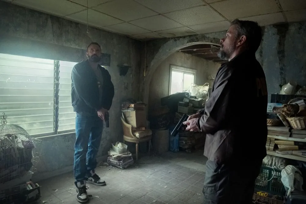 Photograph: Claire Folger/Netflix | Ben Affleck and Matt Damon in The Rip