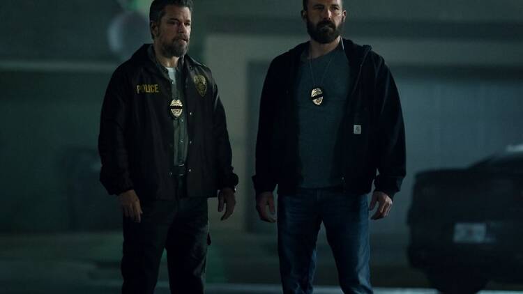 Photograph: Warrick Page/Netflix | Matt Damon and Ben Affleck in The Rip