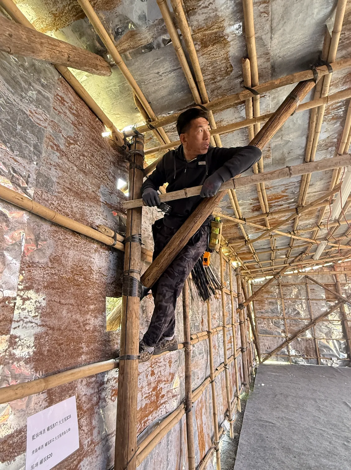 Bamboo scaffolding master Lai Chi-ming
