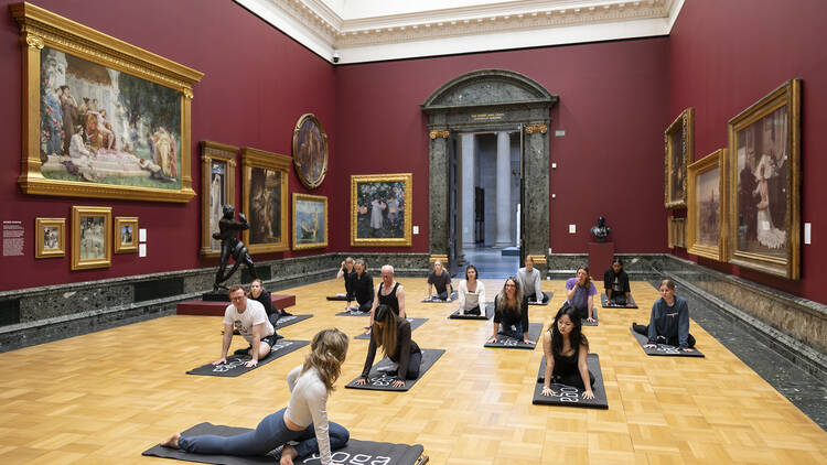 Yoga Session at Tate Britain in Gallery 8, January 2026