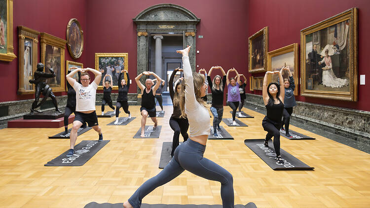 Yoga Session at Tate Britain in Gallery 8, January 2026 Yoga Session at Tate Britain in Gallery 8, January 2026