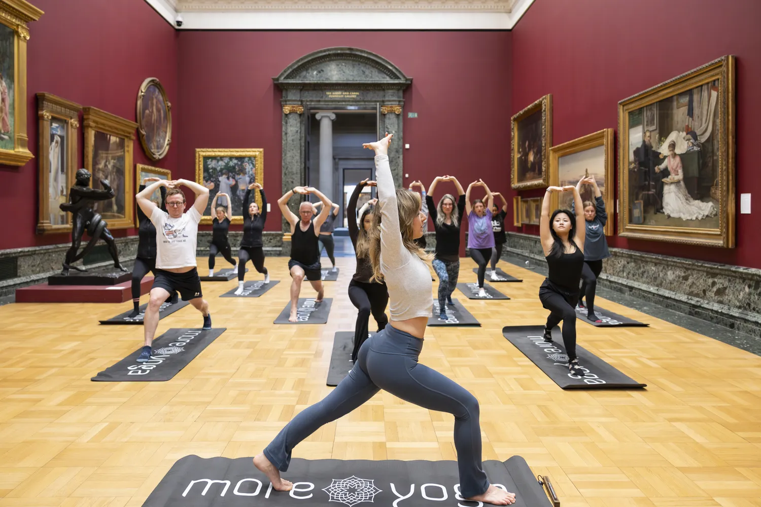 Yoga Session at Tate Britain in Gallery 8, January 2026