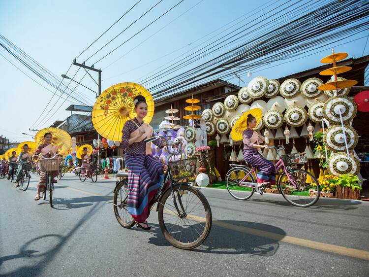 Join a celebration of colour and craft at the Borsang Umbrella Festival
