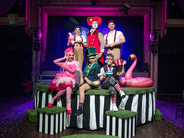 Take them to The Mad Hatter’s Tea Party The cast of The Mad Hatter’s Tea Party