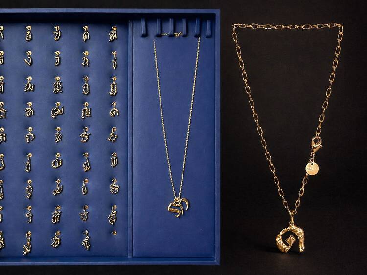 Thai script necklaces