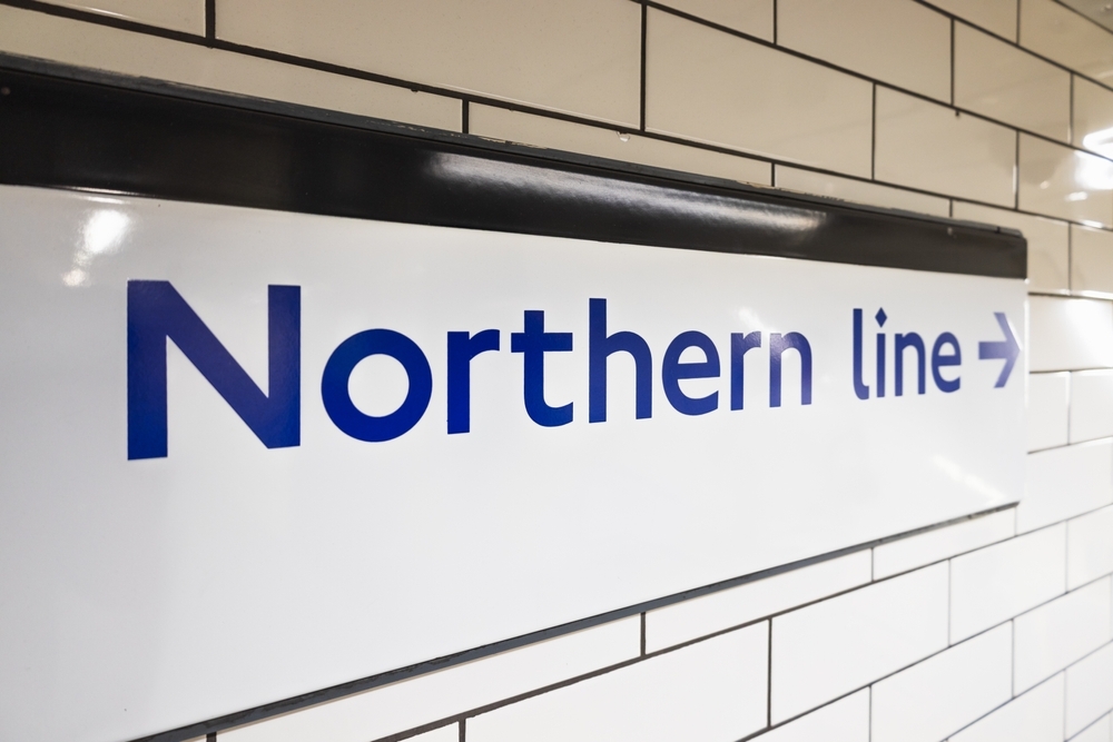 Northern line sign on the London Underground