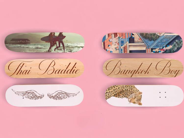 Sassy Thai-inspired skateboard deck