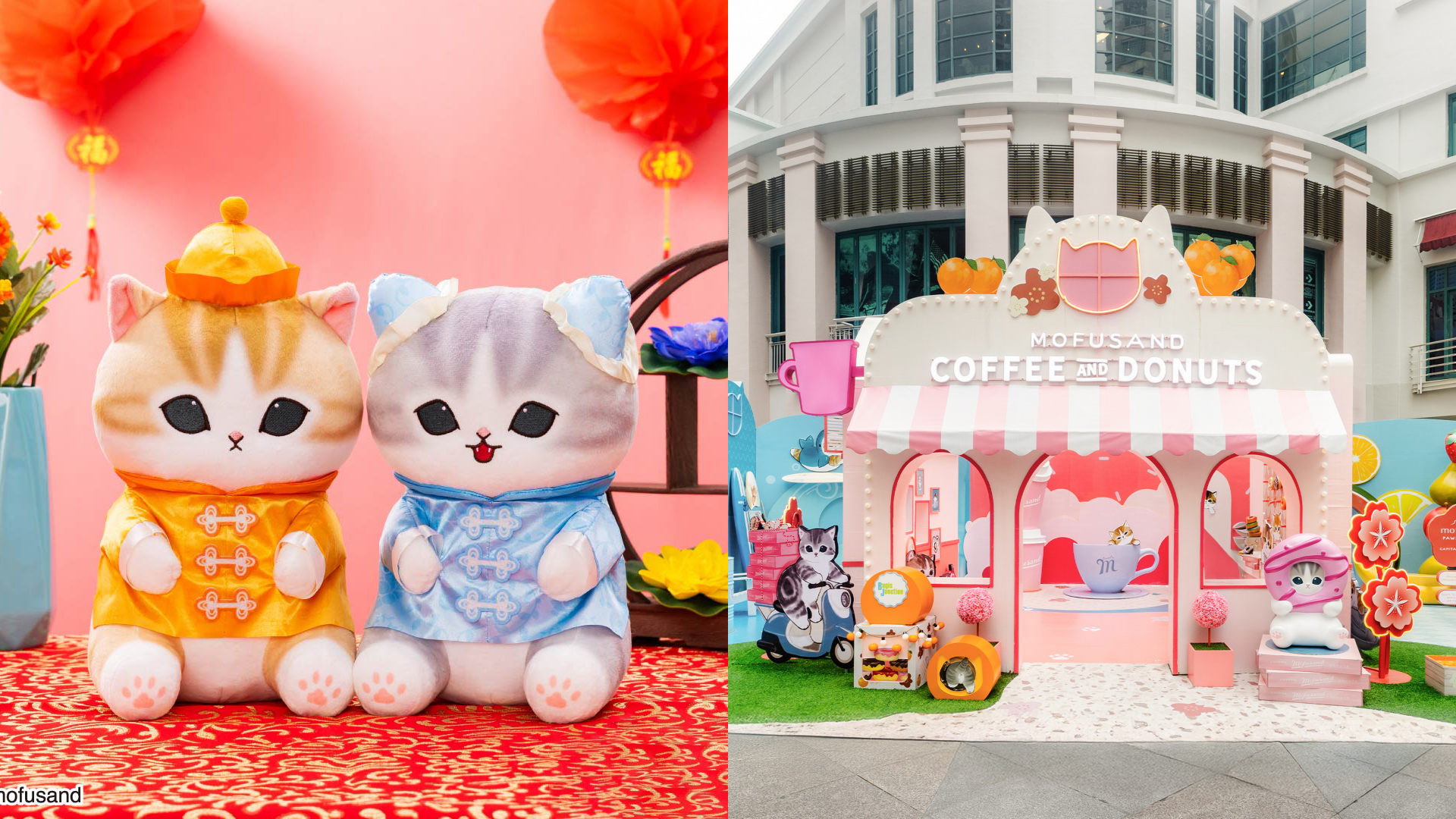 Mofusand goes big for Chinese New Year at 17 malls across Singapore with cat-tastic décor and merch