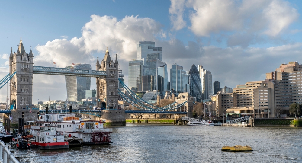 Tower Bridge and the City of London