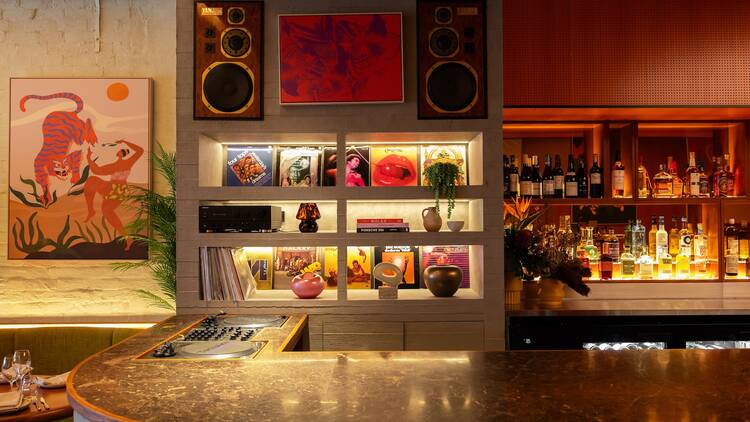 The colourful bar at Tyga.