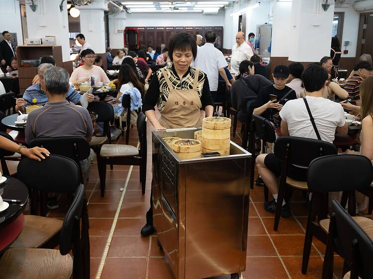 Lin Heung Lau tea house dim sum trolley Lin Heung Lau tea house dim sum trolley
