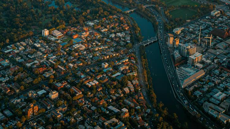Melbourne aerial view