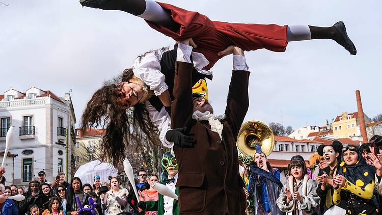 Desfile de Carnaval no Chapitô