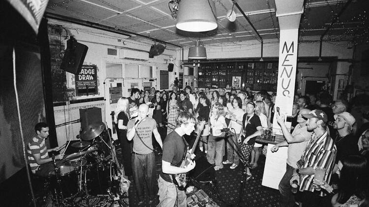 A band playing at The Lord Gladstone