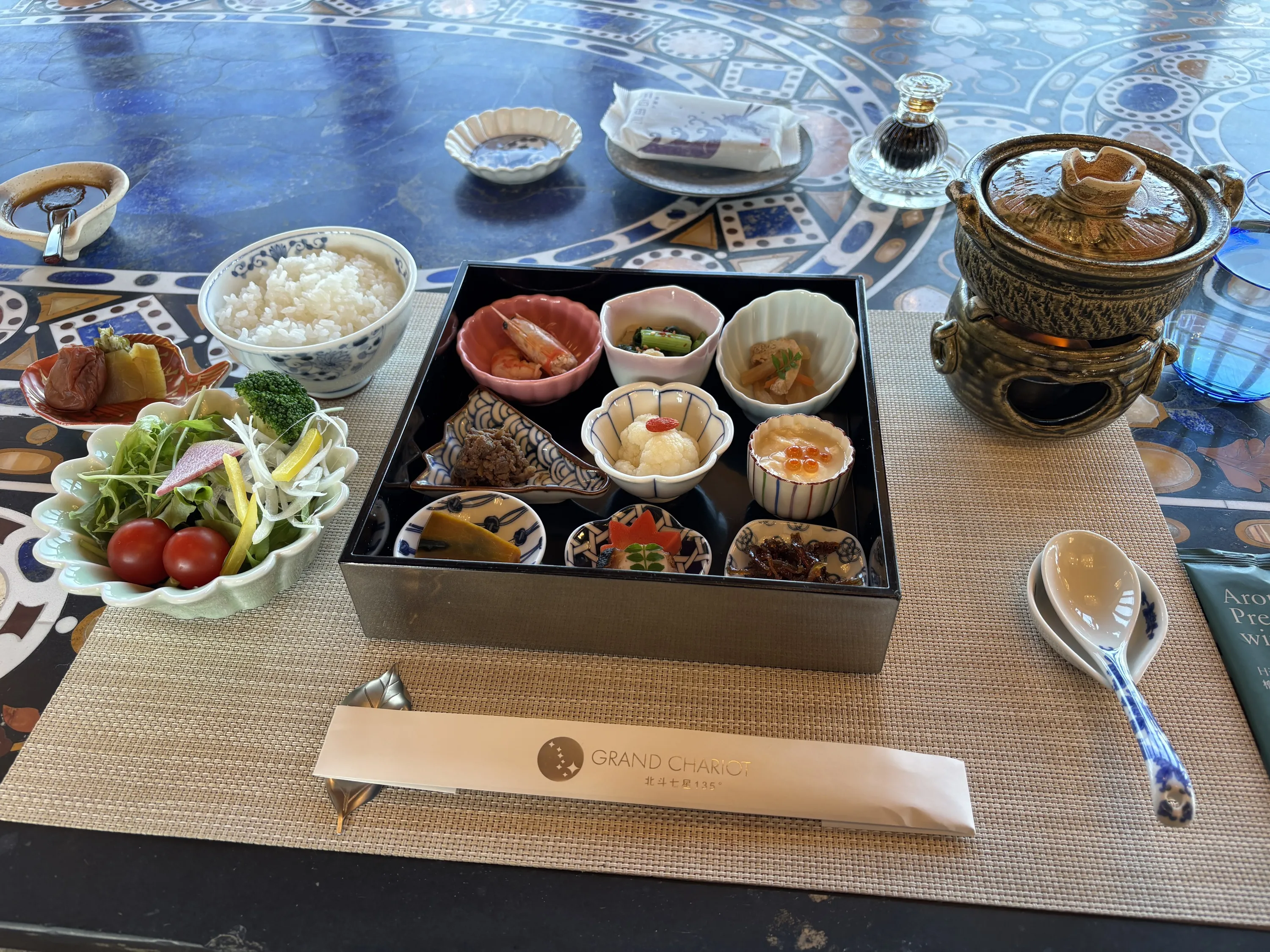 A meal at Grand Chariot