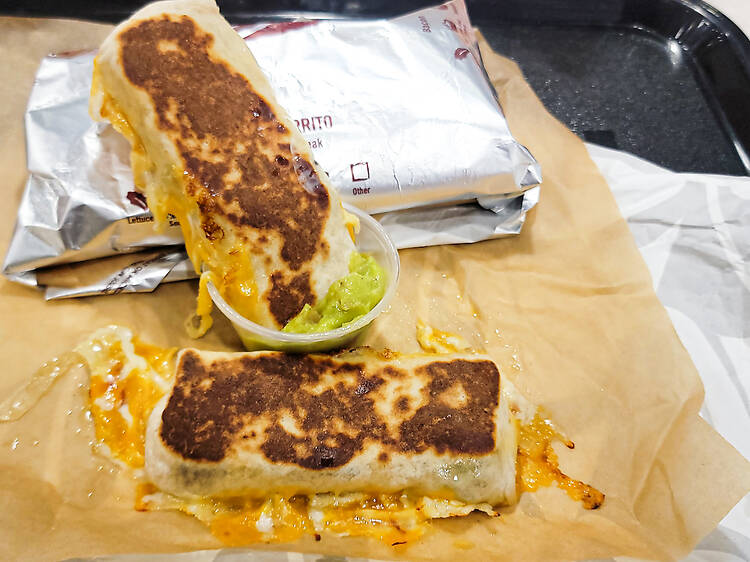 Cheesy Dipping Steak Burrito