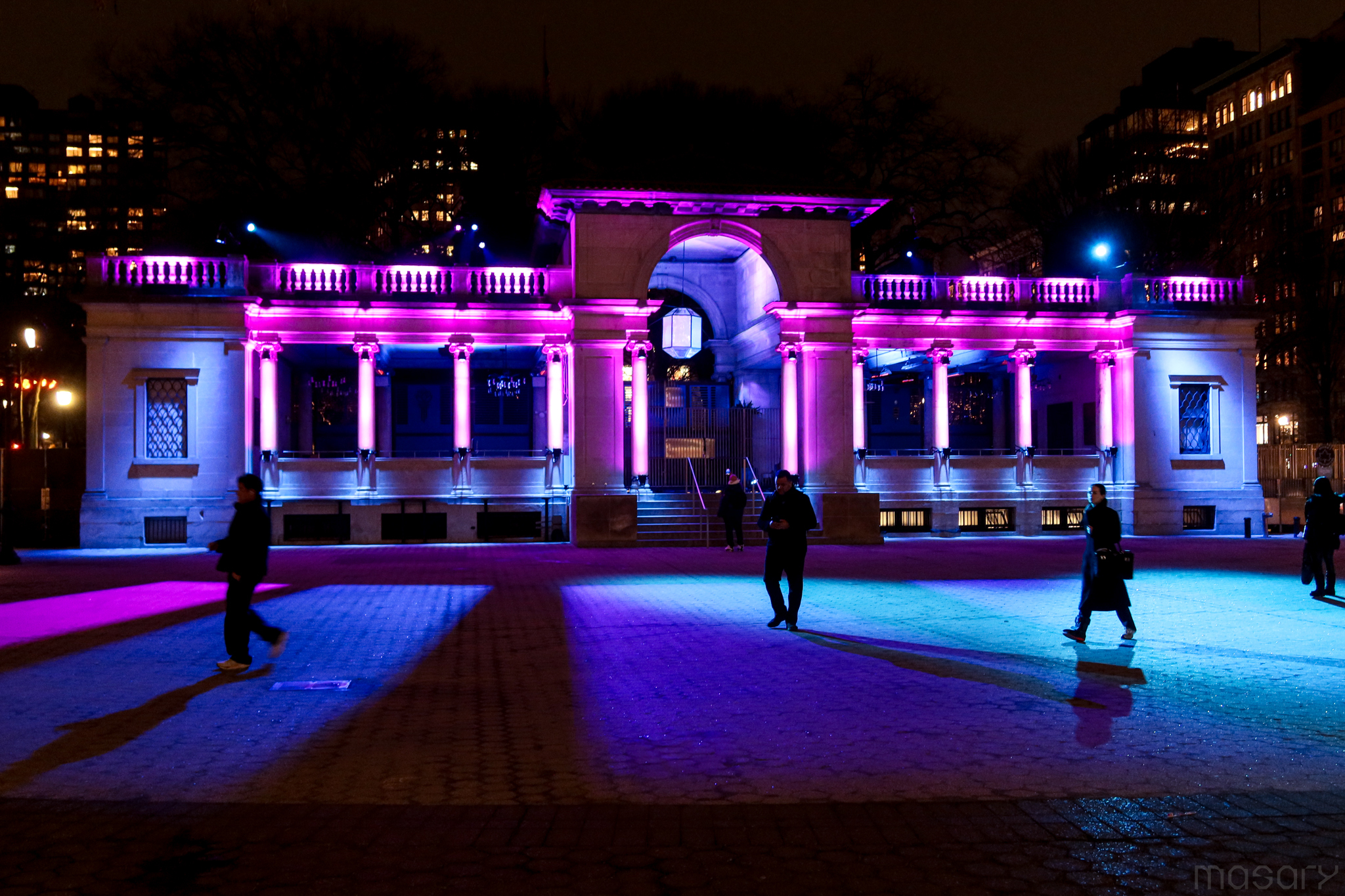 Union Square's first-ever evening art installation lights up the plaza