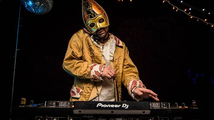 Richard Marshall on the decks at Sheer City. 