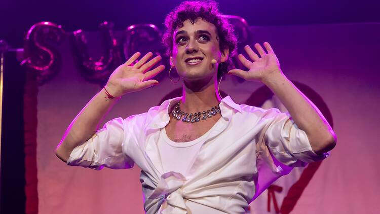 Tomáš Kantor on stage in 'Sugar'.