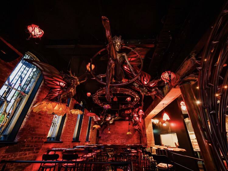 Melbourne's theatrical new cocktail bar delivers drinks via zipline in an Aussie first