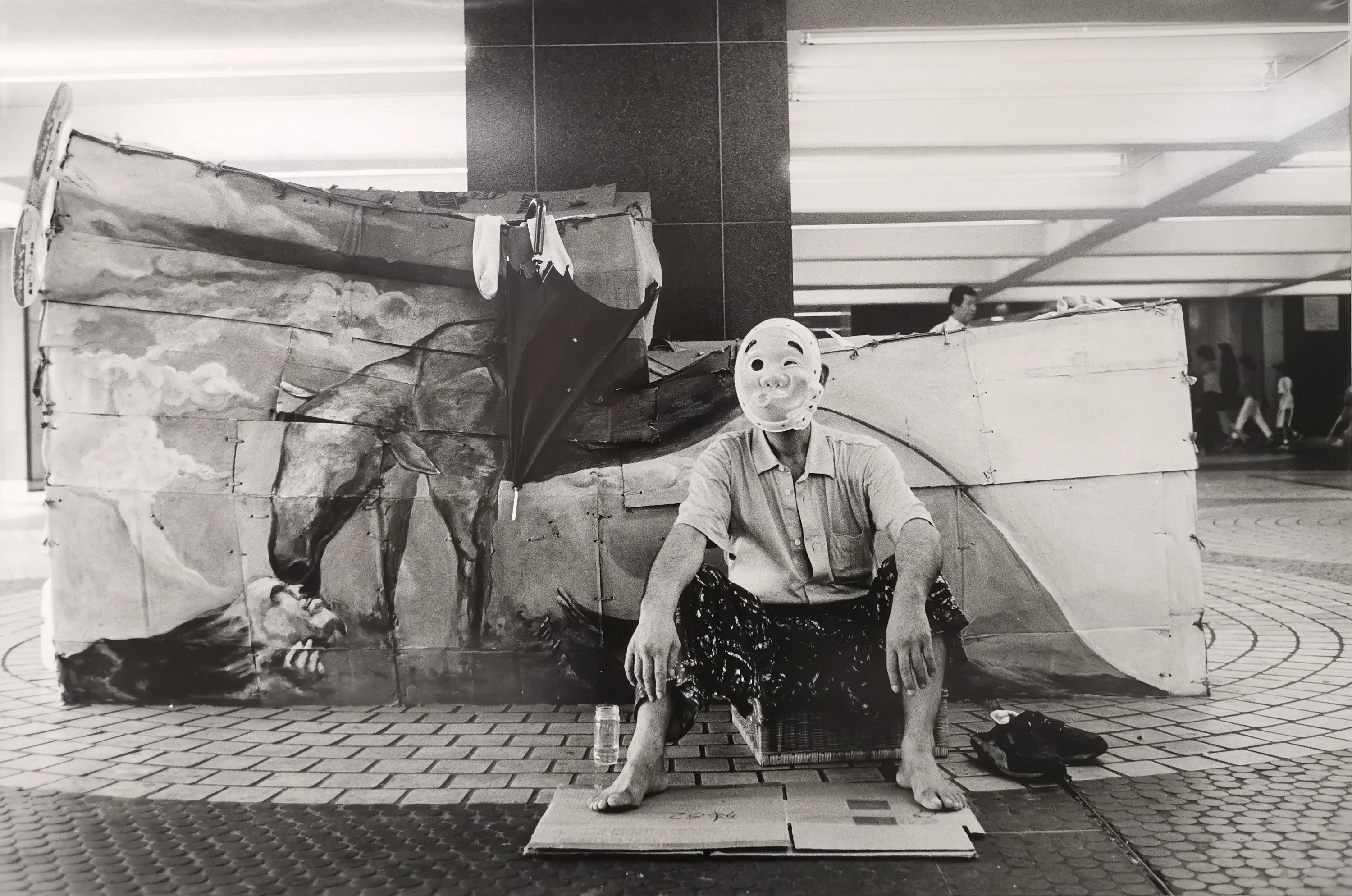 Photo from Sakokawa collection, man wearing mask