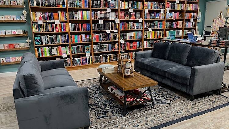 An interior photograph of Lilliput Books.