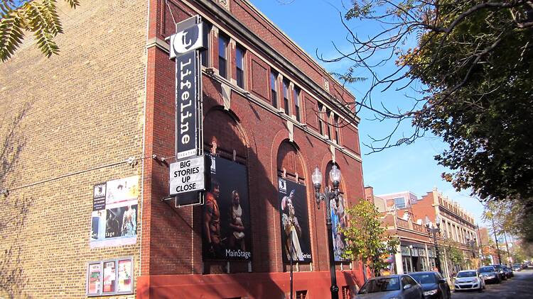 An exterior photograph of the Lifeline Theatre.