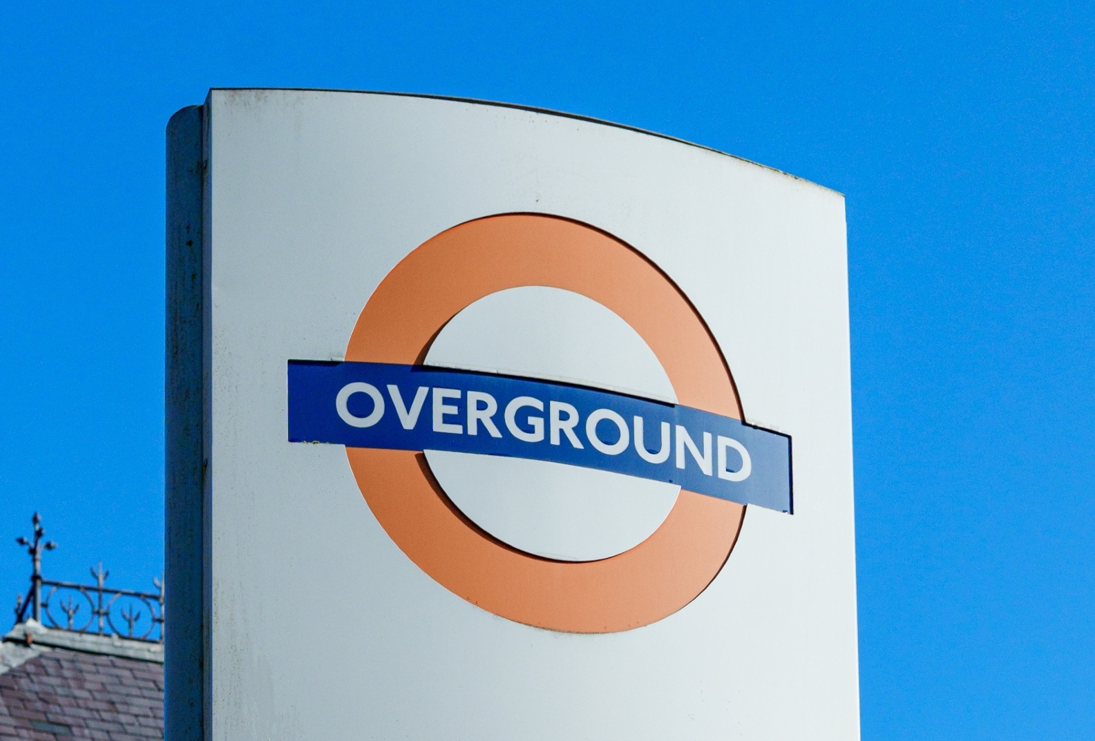 Overground sign in London