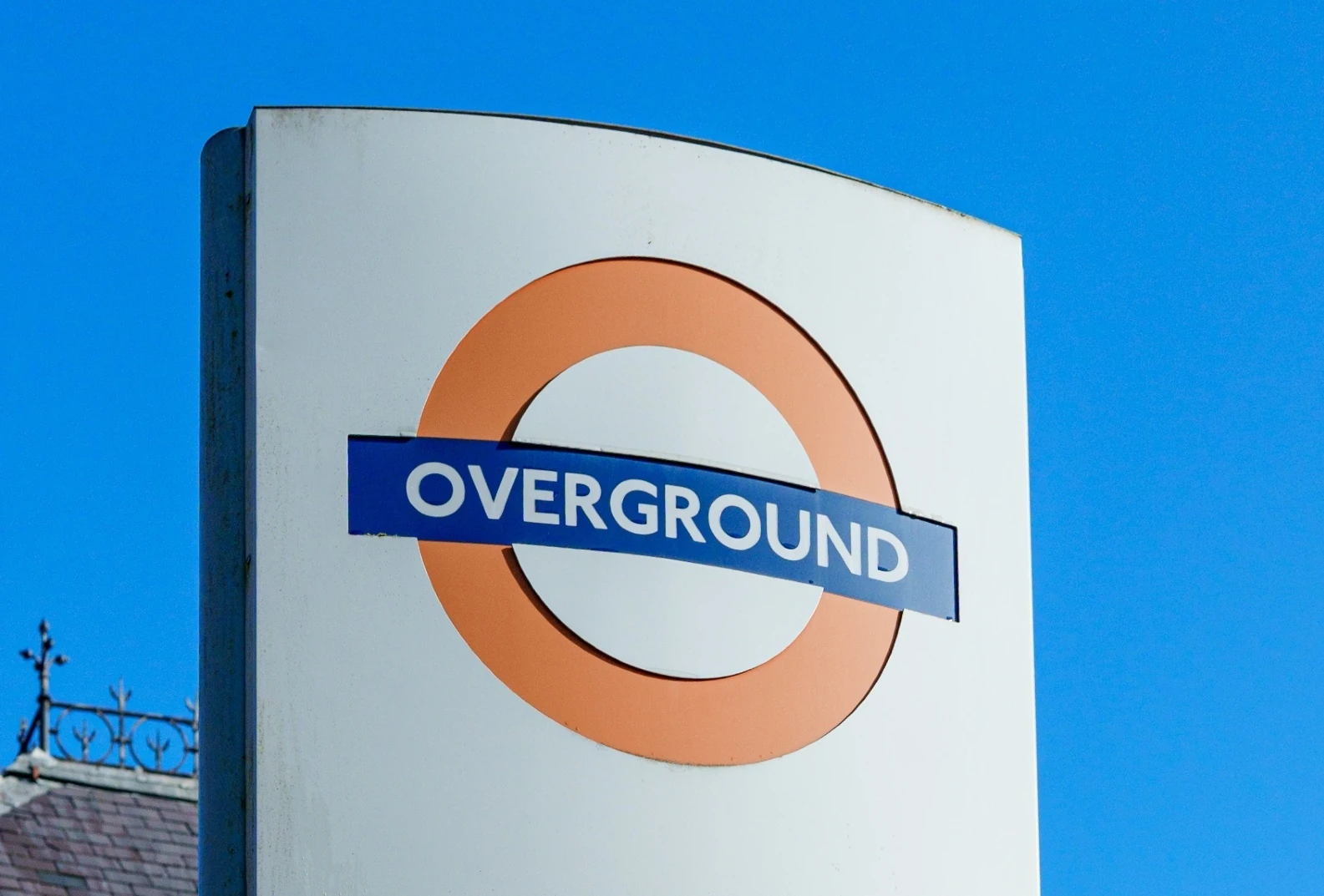 Overground sign in London
