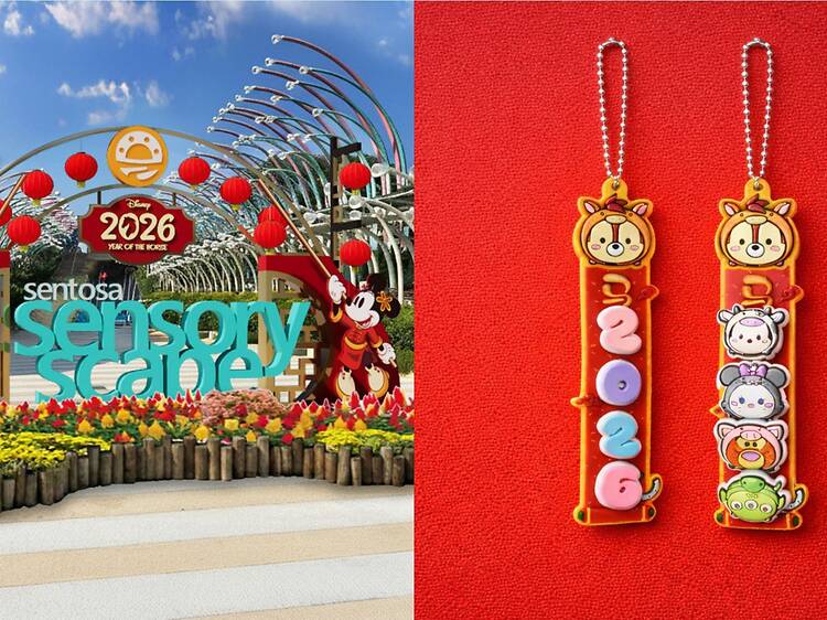 Disney sweethearts Mickey and Minnie take over Sentosa Sensoryscape – with interactive installations and DIY Disney-themed keychains
