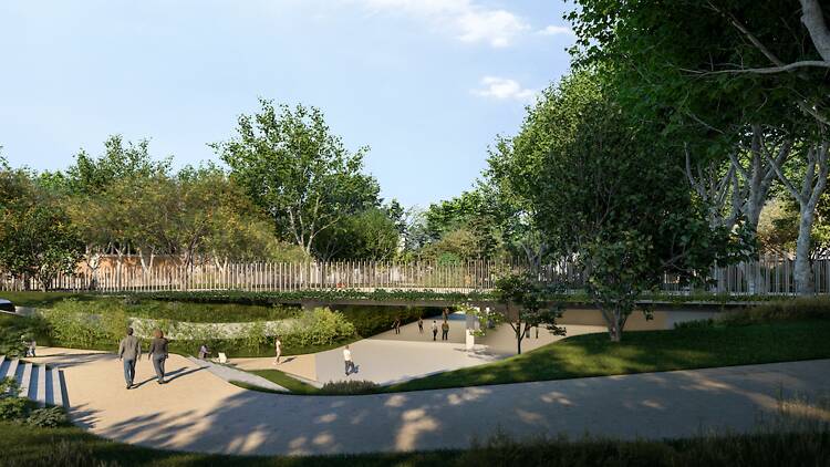 parc ciutadella, accés, passeig