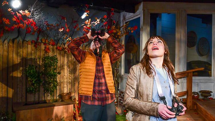 John Judd and Cassidy Slaughter-Mason in A Red Orchid Theatre's premiere of Birds of North America.