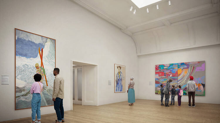Rendering of the Courtauld’s Blavatnik gallery Rendering of the Courtauld’s Blavatnik gallery