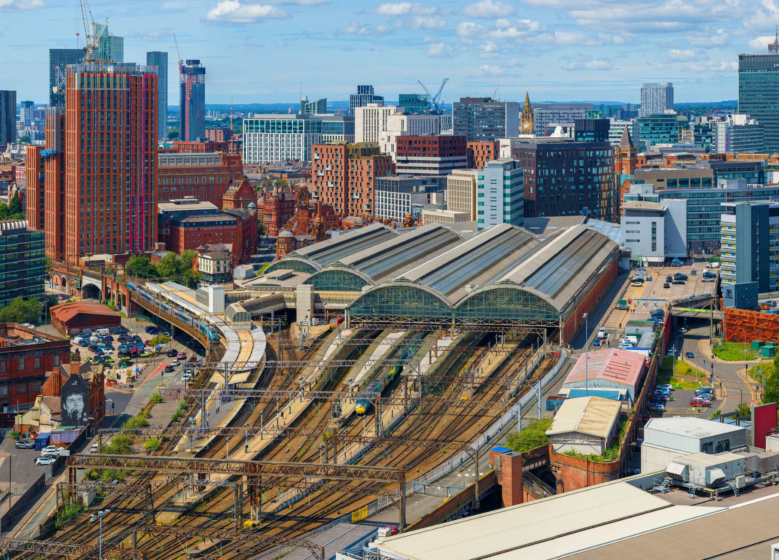 Manchester train station